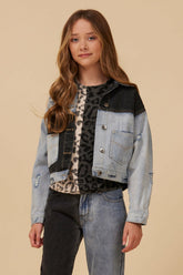 COLORBLOCKED DENIM JACKET | Vintage Havana Clothing