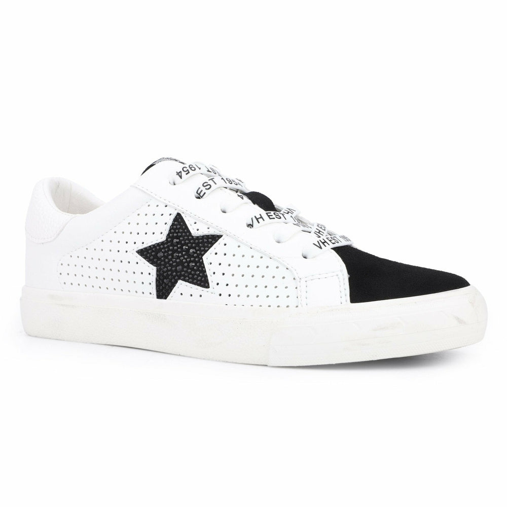 Grande - White Black Rhinestones | Vintage Havana Shoes