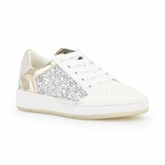 KIDS HALEE - WHITE SILVER GOLD MULTI | Vintage Havana Shoes