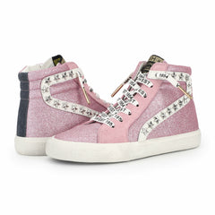 KIDS WALLY HIGH - PINK GLITTER | Vintage Havana Shoes