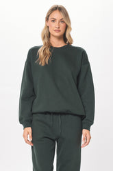 Deep Emerald Green Proweave Crewneck Sweatshirt | Vintage Havana Clothing
