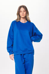Vivid Blue Proweave Crewneck Sweatshirt | Vintage Havana Clothing