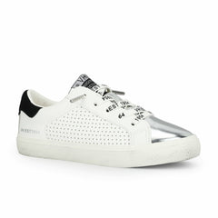 KIDS RONDA - WHITE BLACK PERF MULTI | Vintage Havana Shoes