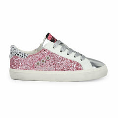 KIDS ADALENE - PINK GLITTER MULTI | Vintage Havana Shoes