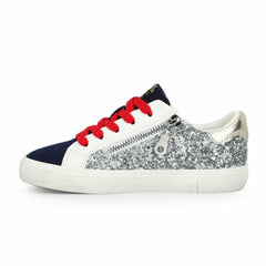 KIDS ADALENE - SILVER GLITTER MULTI | Vintage Havana Shoes