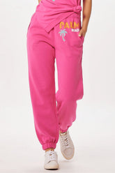 Hot Pink Palm Beach Jet Setter Surf Wash Jogger | Vintage Havana Clothing