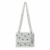 OLIVIA BAG- WHITE/ BLUE | Vintage Havana Accessories
