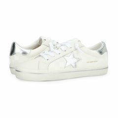 FLAIR 35 - WHITE CHECKERED/SILVER | Vintage Havana Shoes