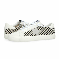 FLAIR 40 - BLACK/WHITE NATURAL CHECKERED | Vintage Havana Shoes