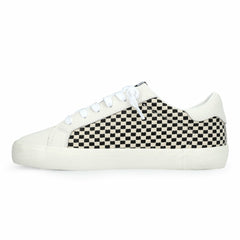 FLAIR 40 - BLACK/WHITE NATURAL CHECKERED | Vintage Havana Shoes