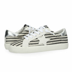 FLAIR 45 - BLACK/WHITE CROCHET | Vintage Havana Shoes