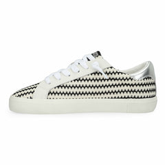 FLAIR 45 - BLACK/WHITE CROCHET | Vintage Havana Shoes