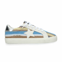 FLAIR 46 - BLUE/BROWN CROCHET MULTI | Vintage Havana Shoes