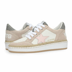 DENISSE 29 - RAFFIA/PINK/SILVER | Vintage Havana Shoes