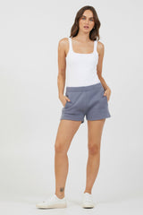 Storm Blue Essential Fleece Shorts | Vintage Havana Clothing