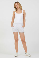Grey Icicle Essential Fleece Shorts | Vintage Havana Clothing
