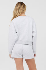 Grey Icicle Essential Fleece Crewneck | Vintage Havana Clothing