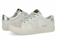 KIDS VITA - WHITE PEBBLED GREY | Vintage Havana Shoes