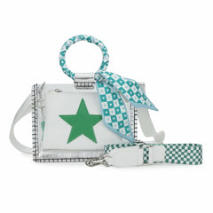 MINI MOLLY - SCARF WHITE GREEN | Vintage Havana Accessories