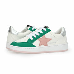 KIDS BETTY - WHITE GREEN PINK | Vintage Havana Shoes