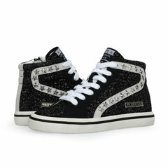 KIDS RITA - BLACK GLITTER MIX | Vintage Havana Shoes
