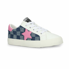 KIDS DIANNA - DENIM CHECKERED MULTI | Vintage Havana Shoes