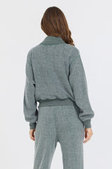 Dark Forest Reverse Fleece Mock Neck | Vintage Havana Clothing