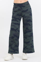 Onyx Camo Printed Cloud Fleece Flare Pant | Vintage Havana Clothing