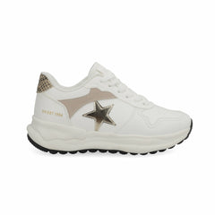 KIDS SWIFT - WHITE TAUPE GOLD | Vintage Havana Shoes