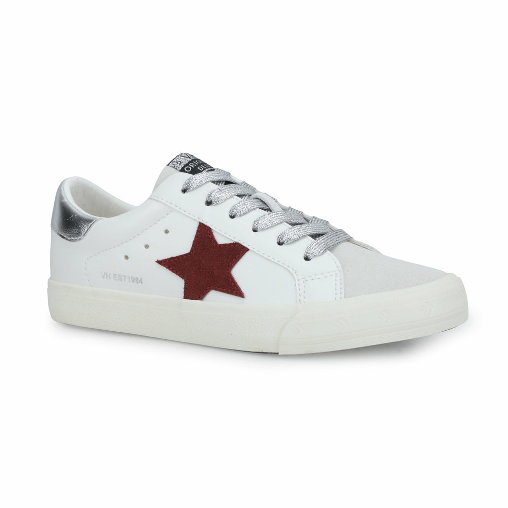 GRANDE - WHITE MAROON GREY POP | Vintage Havana Shoes