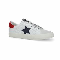 GRANDE - WHITE NAVY RED | Vintage Havana Shoes