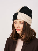 SEAM PATTERN BEANIE - BLACK | Vintage Havana Accessories