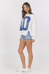 French Terry Varsity Crewneck | Vintage Havana Clothing