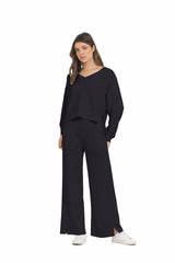 Black Cloud Wide Leg Pant | Vintage Havana Clothing
