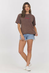 Washed Graphic Tee Out Of Office | Vintage Havana Clothing