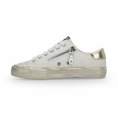 KIDS ALIVE - WHITE GLITTER | Vintage Havana Shoes