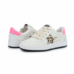 KIDS ARIELLA - WHITE/ LEOPARD | Vintage Havana Shoes