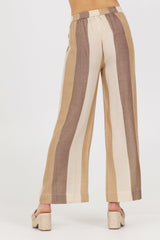 Woven Metallic Stripe Pant | Vintage Havana Clothing