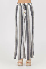 Lightweight Metallic Stripe Pant | Vintage Havana Clothing