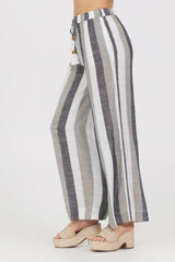 Lightweight Metallic Stripe Pant | Vintage Havana Clothing