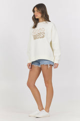 Good Vibes Fleece Crewneck | Vintage Havana Clothing