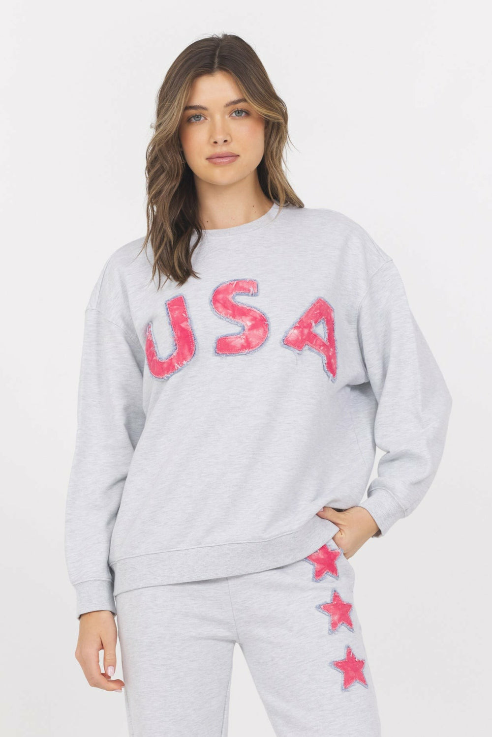 USA French Terry Crewneck | Vintage Havana Clothing