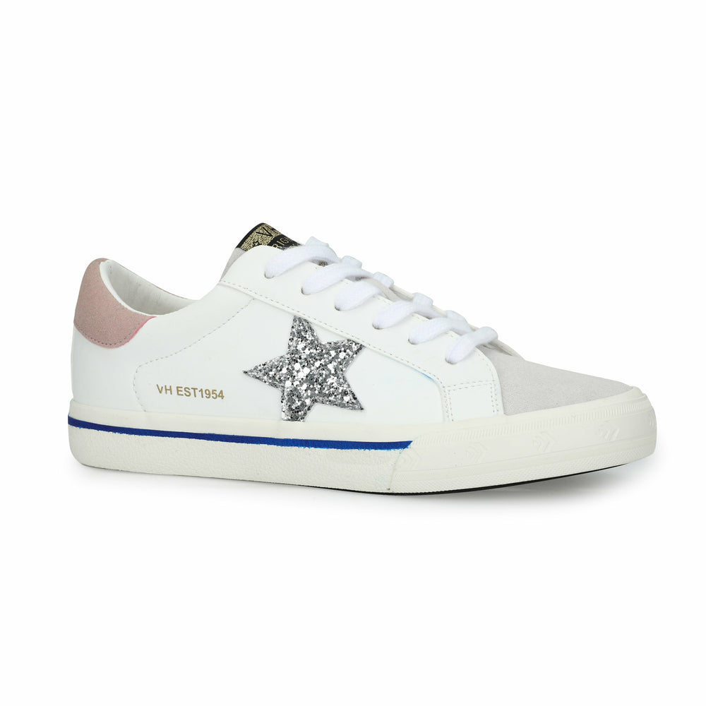 MIGHTY - SILVER GLITTER/ BLUE STRIPE | Vintage Havana Shoes