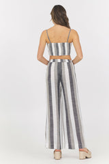 Metallic Stripe Cut Out Tank | Vintage Havana Clothing