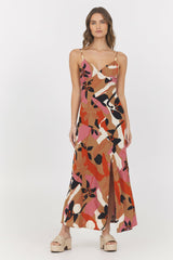 Abstract Floral Maxi Dress | Vintage Havana Clothing