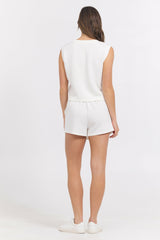Egg Shell Cloud Tank + Skort 2-Piece Set | Vintage Havana Clothing