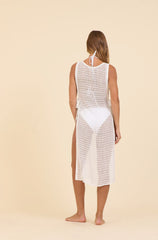 SURF Summer White Mesh Cover Up Dress | Vintage Havana Clothing