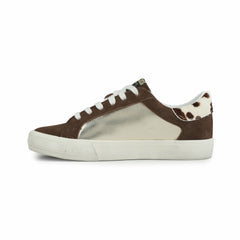 GRANDE - BROWN SUEDE/GOLD FOIL | Vintage Havana Shoes