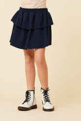 Vintage Havana Kids Bottoms | Women Layered Skirt Navy