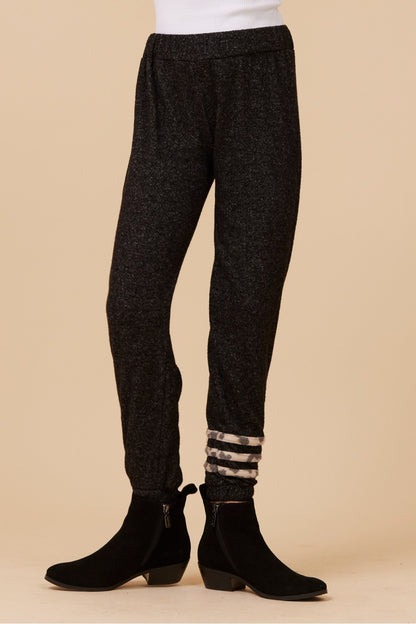 LEOPARD STRIPE HACCI JOGGER | Vintage Havana Clothing